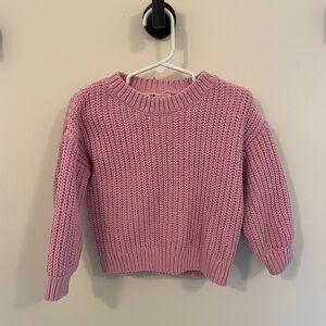 H+M pink knit sweater 2T